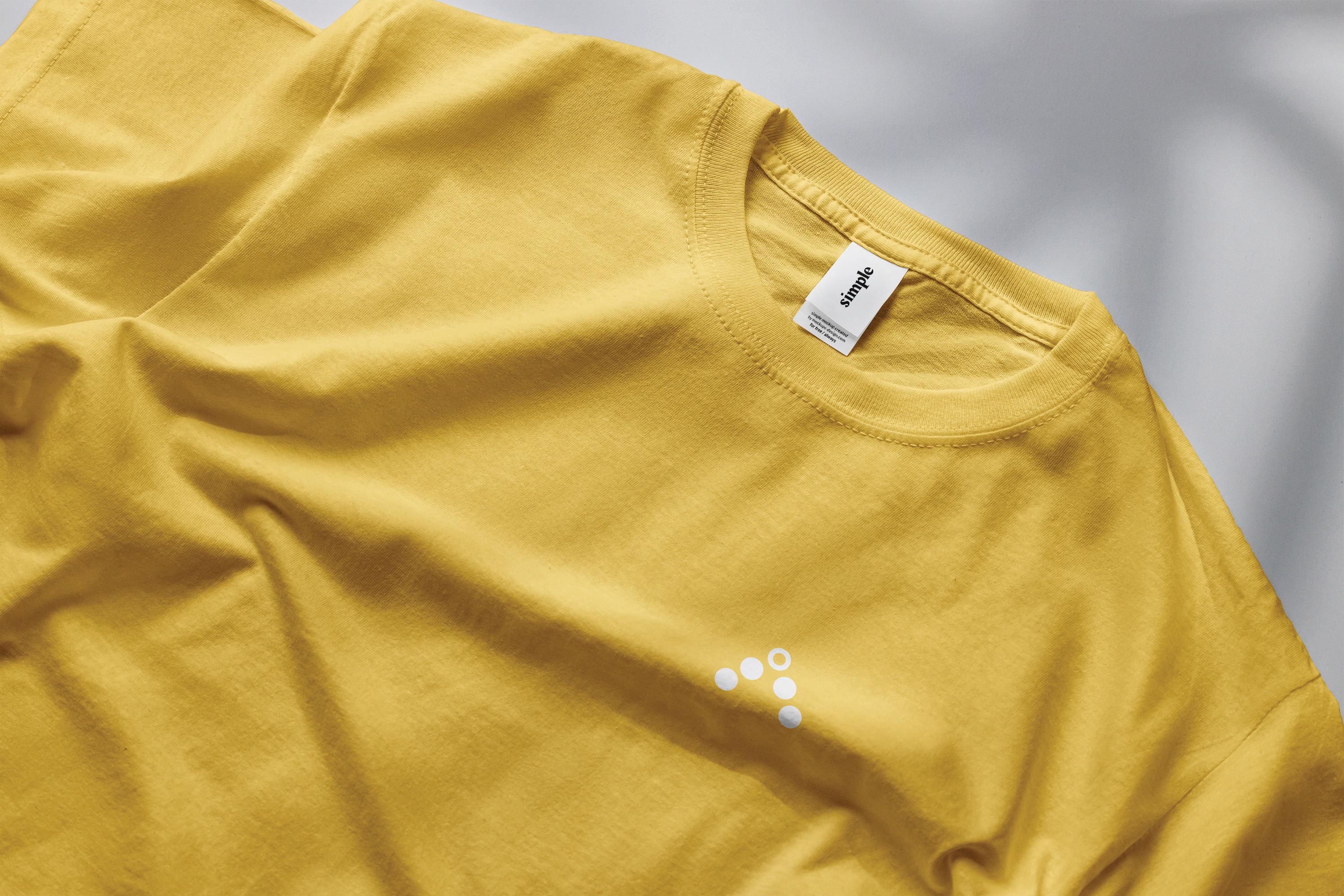 yellow tshirt mockup